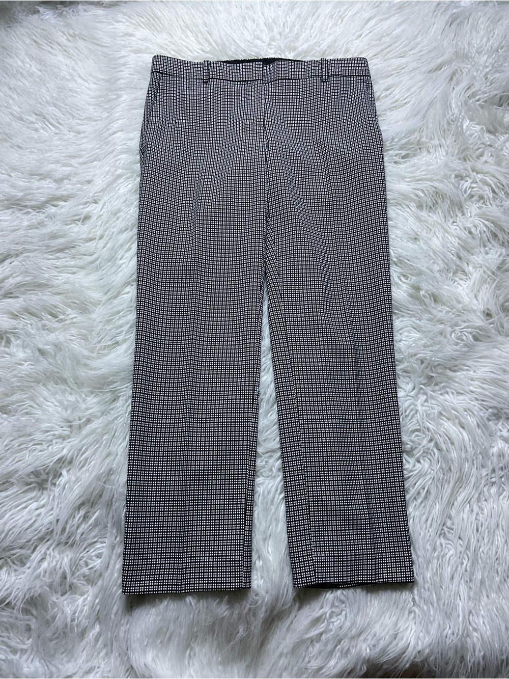 Ann Taylor Devin Fit Checkered Trousers
